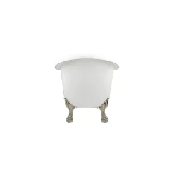 63" Rosalind Acrylic Tub - Lion Paw Feet - Roll Top -Home-Bathroom 481183 RR rosalind acrylic tub lion paw BN 63 side MV100 scaled