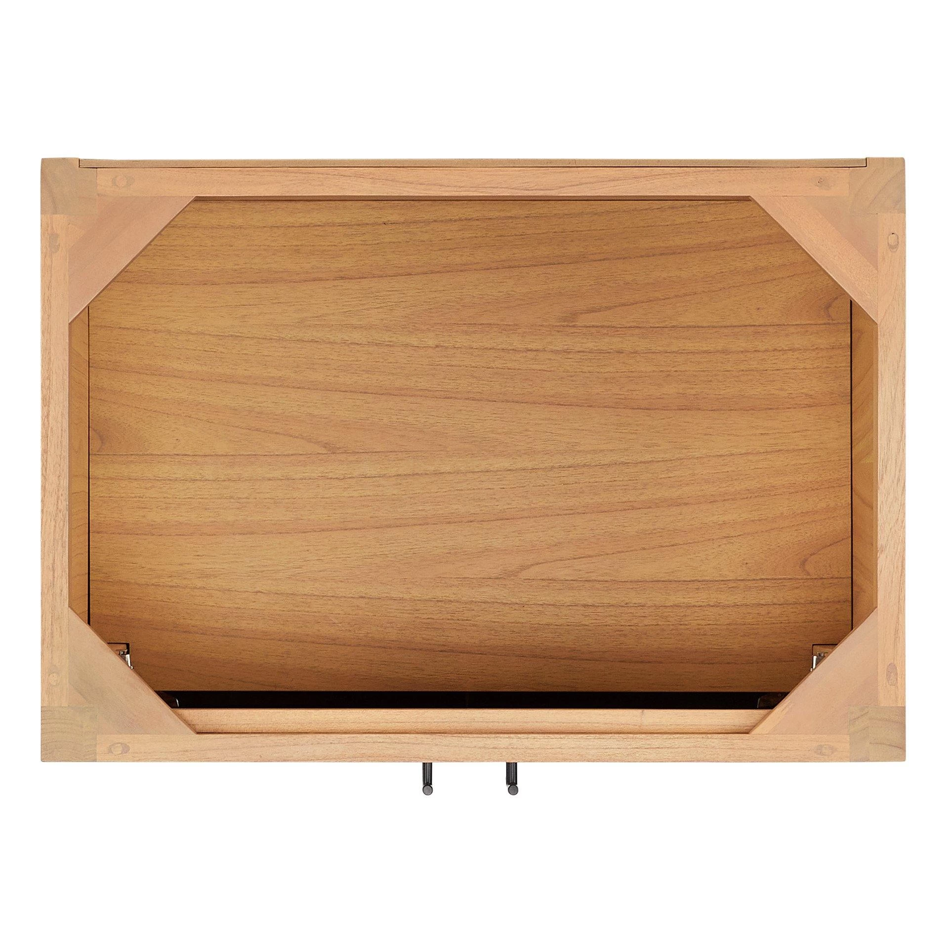 30" Ayanna Mindi Vanity With Rectangular Undermount Sink - Natural Mindi 7 30" Ayanna Mindi Vanity With Rectangular Undermount Sink - Natural Mindi - Image 7