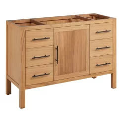 48" Ayanna Vanity - Natural Mindi - Vanity Cabinet Only