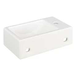 Cromwell Retangular Porcelain Wall-Mount Sink -Home-Bathroom 481910 cromwell wall mount sink WH left back MV90 scaled
