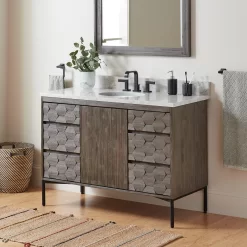 48" Devora Console Vanity With Undermount Sink - Port Gray