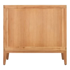 36" Aliso Teak Vanity With Rectangular Undermount Sink - Natural Teak -Home-Bathroom 482481 aliso vanity natural teak 36 back MV80 1