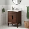 24" Aliso Teak Vanity With Undermount Sink - Java
