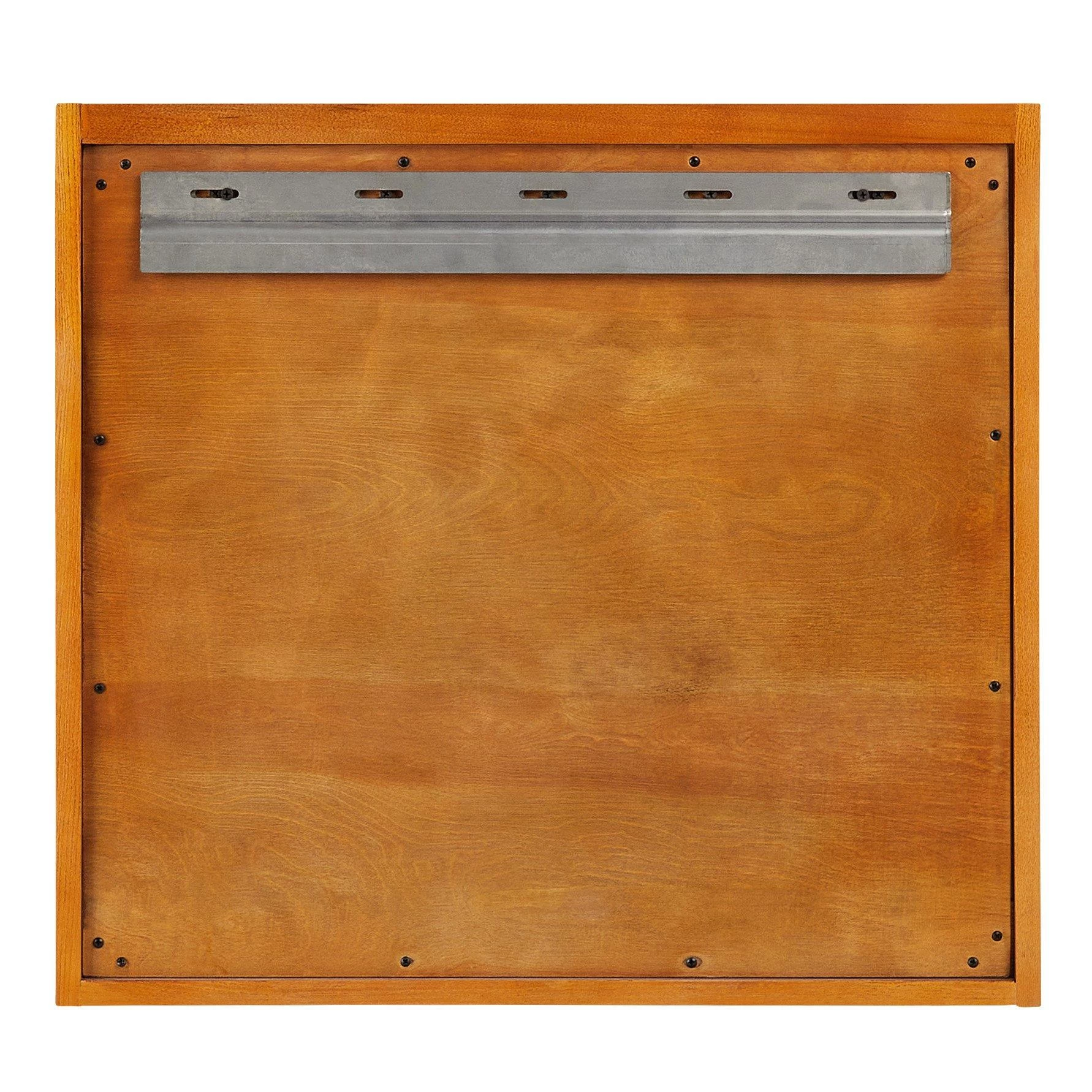 24" Dita Wall-Mount Vanity With Rectangular Undermount Sink - Honey Oak 6 24" Dita Wall-Mount Vanity With Rectangular Undermount Sink - Honey Oak - Image 6