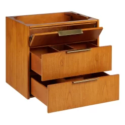 24" Dita Wall-Mount Vanity With Rectangular Undermount Sink - Honey Oak 14 24" Dita Wall-Mount Vanity With Rectangular Undermount Sink - Honey Oak -Home-Bathroom 482857 dita vanity honey oak 24 open MV70