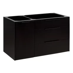 36" Dita Wall-Mount Vanity - Black - Vanity Cabinet Only