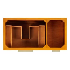 42" Dita Wall-Mount Vanity With Left Offset Rectangular Undermount Sink - Honey Oak -Home-Bathroom 482864 dita vanity honey oak 42 top MV90 1 scaled