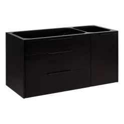 42" Dita Wall-Mount Vanity - Black - Vanity Cabinet Only