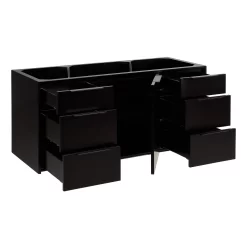 48" Dita Wall-Mount Vanity With Undermount Sink - Black -Home-Bathroom 482867 dita vanity black 48 open MV70 1 scaled