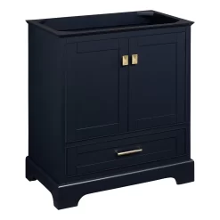 30" Quen Vanity - Midnight Navy Blue - Vanity Cabinet Only