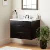 30" Dita Wall-Mount Vanity With Undermount Sink - Black