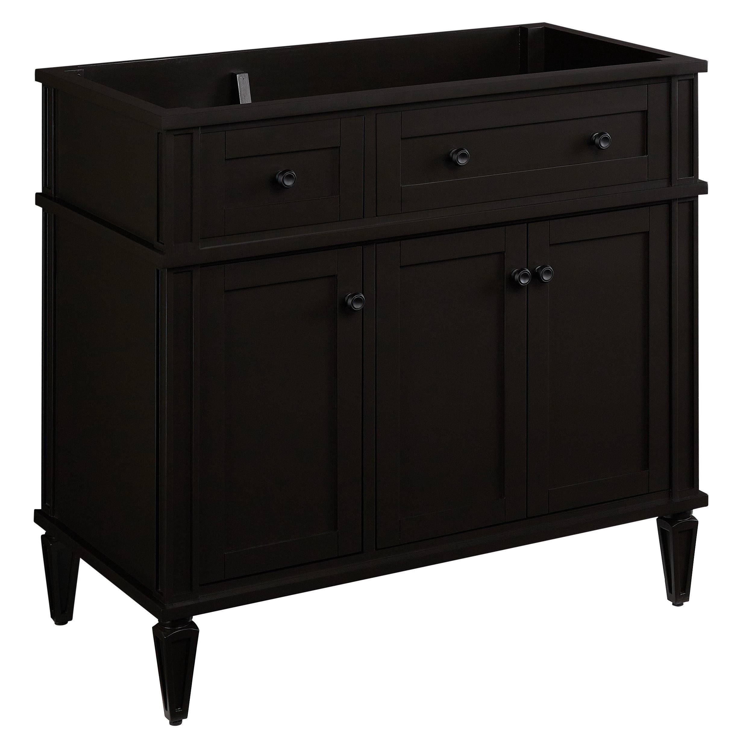 36" Elmdale Vanity With Undermount Sink - Charcoal Black 3 36" Elmdale Vanity With Undermount Sink - Charcoal Black - Image 3