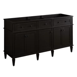 60" Elmdale Double Vanity With Rectangular Undermount Sinks - Charcoal Black -Home-Bathroom 483565 elmdale vanity charcoal black 60 angle MV60 scaled