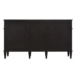 60" Elmdale Double Vanity With Rectangular Undermount Sinks - Charcoal Black -Home-Bathroom 483565 elmdale vanity charcoal black 60 back MV90 scaled