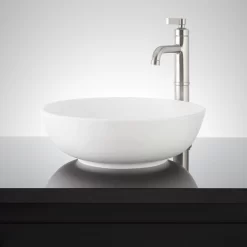 Elkshire Textured Solid Surface Vessel Sink - Matte White