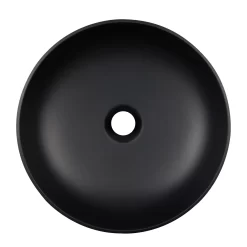 Elkshire Textured Solid Surface Vessel Sink - Matte Black -Home-Bathroom 483675 elkshire vessel MB top MV80 scaled
