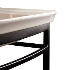 Olney Console Sink With Wood Stand - Charred Mahogany -Home-Bathroom 483749 olney console stand charred mahogany Detail160 scaled