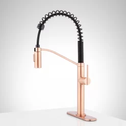 Eiler Single-Hole Kitchen Faucet With Pull-Down Spring Spout And Deck Plate -Home-Bathroom 484069 eiler kitchen faucet dp SC side Beauty20 scaled