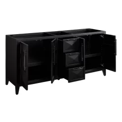 72" Holmesdale Vanity With Rectangular Undermount Sinks - Black -Home-Bathroom 484514 holmesdale vanity black 72 open MV70 scaled