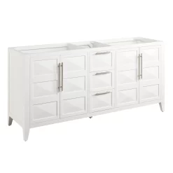 72" Holmesdale Vanity With Undermount Sinks - Bright White -Home-Bathroom 484516 holmesdale vanity bright white 72 angle MV60 scaled