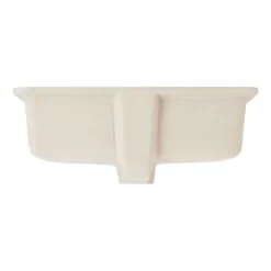 Destin Narrow Rectangular Undermount Bathroom Sink - White -Home-Bathroom 484567 destin lav sink white back MV90