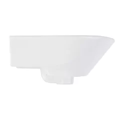 Lanken Mini Porcelain Wall Mount Sink -Home-Bathroom 484629 lanken wall sink white single hole side MV80