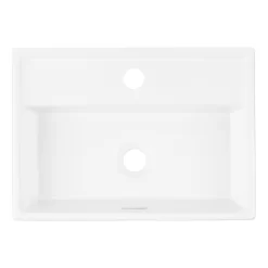 18" Kaisy Modern Porcelain Sink -Home-Bathroom 484633 kaisy sink white 18 top MV100