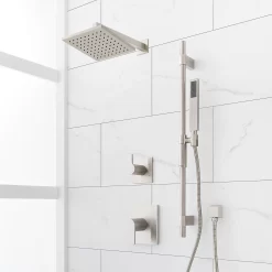 Hibiscus Pressure Balance Shower System With Slide Bar And Hand Shower