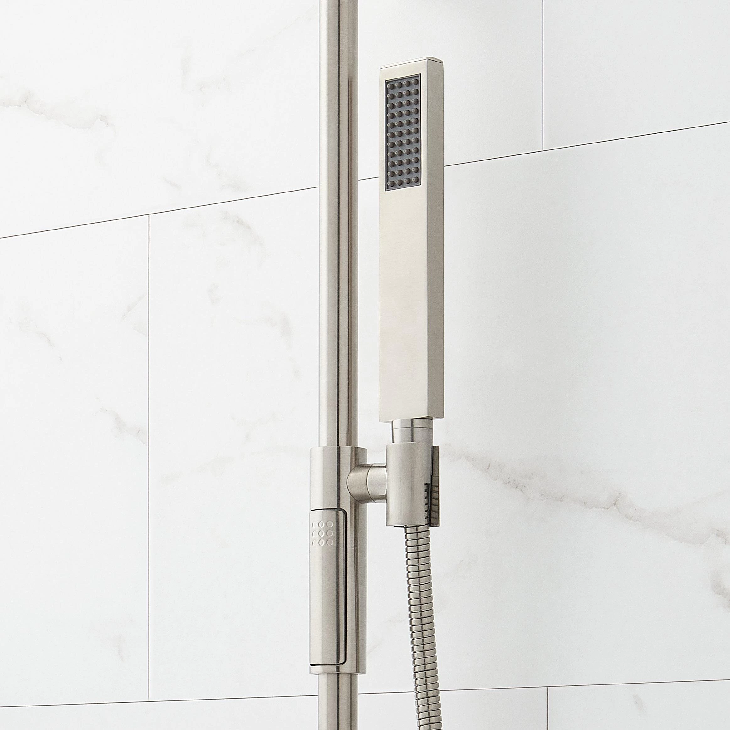 Hibiscus Thermostatic Shower System With Slide Bar And Hand Shower 8 Hibiscus Thermostatic Shower System With Slide Bar And Hand Shower - Image 8