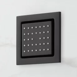 Hibiscus Thermostatic Shower System With 3 Body Sprays And Hand Shower - Matte Black -Home-Bathroom 484709 hibiscus thermo shower system MB bodyspray MV110