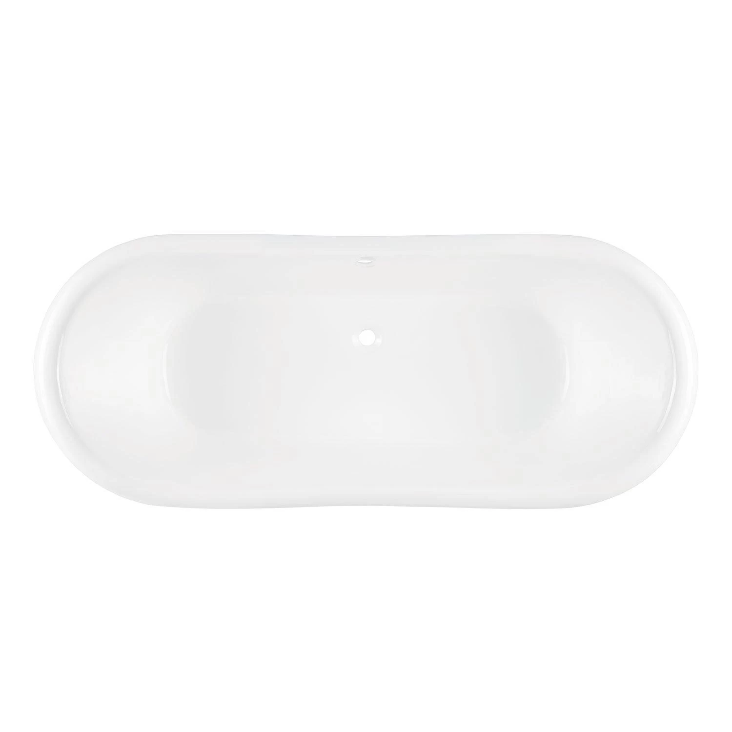 67" Lena Cast Iron Clawfoot Tub - Continuous Rolled Rim - Monarch Feet 4 67" Lena Cast Iron Clawfoot Tub - Continuous Rolled Rim - Monarch Feet - Image 4