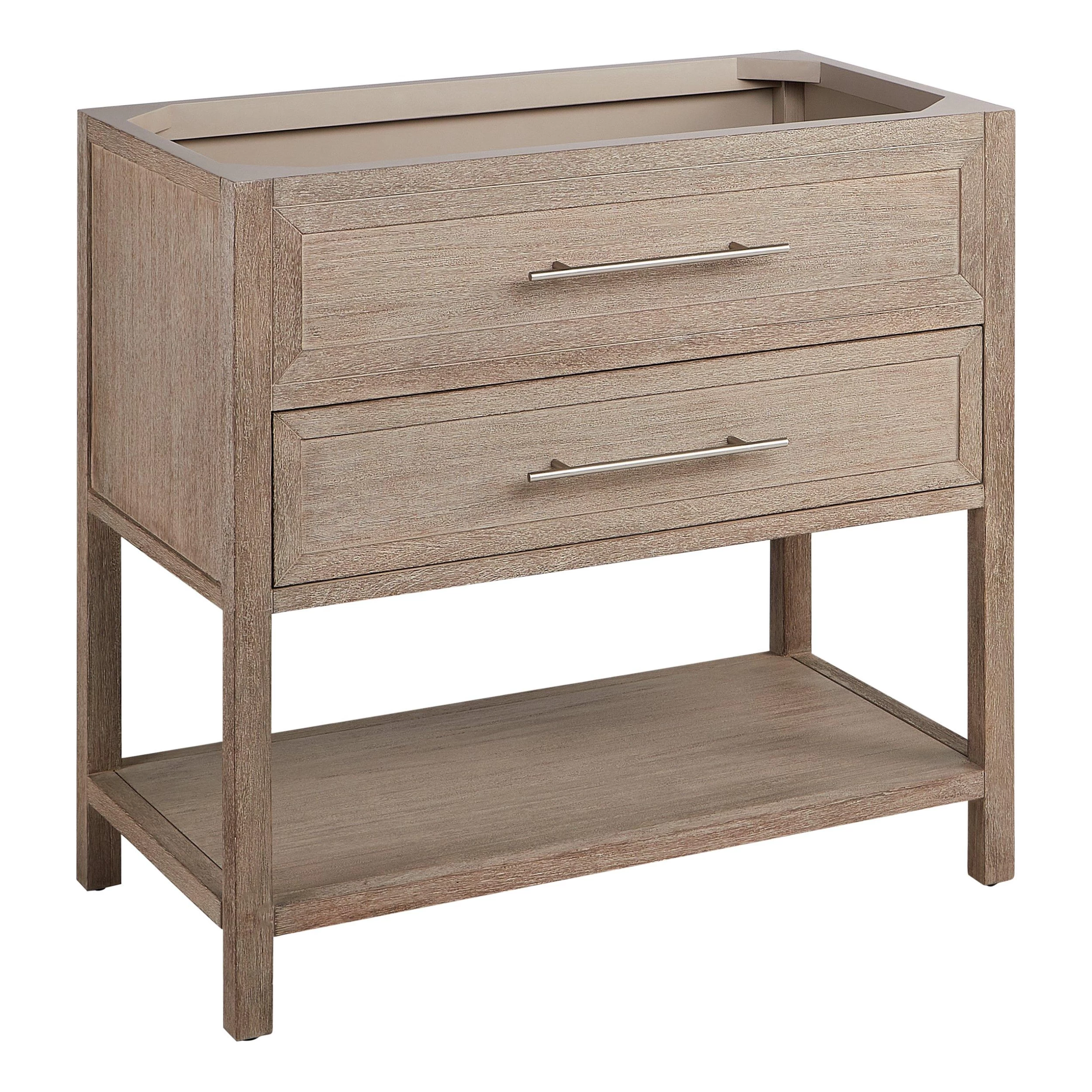 36" Robertson Console Vanity With Rectangular Undermount Sink - Brushed White 4 36" Robertson Console Vanity With Rectangular Undermount Sink - Brushed White - Image 4