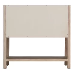 36" Robertson Console Vanity With Rectangular Undermount Sink - Brushed White 18 36" Robertson Console Vanity With Rectangular Undermount Sink - Brushed White -Home-Bathroom 484772 robertson vanity brushed white 36 back MV90