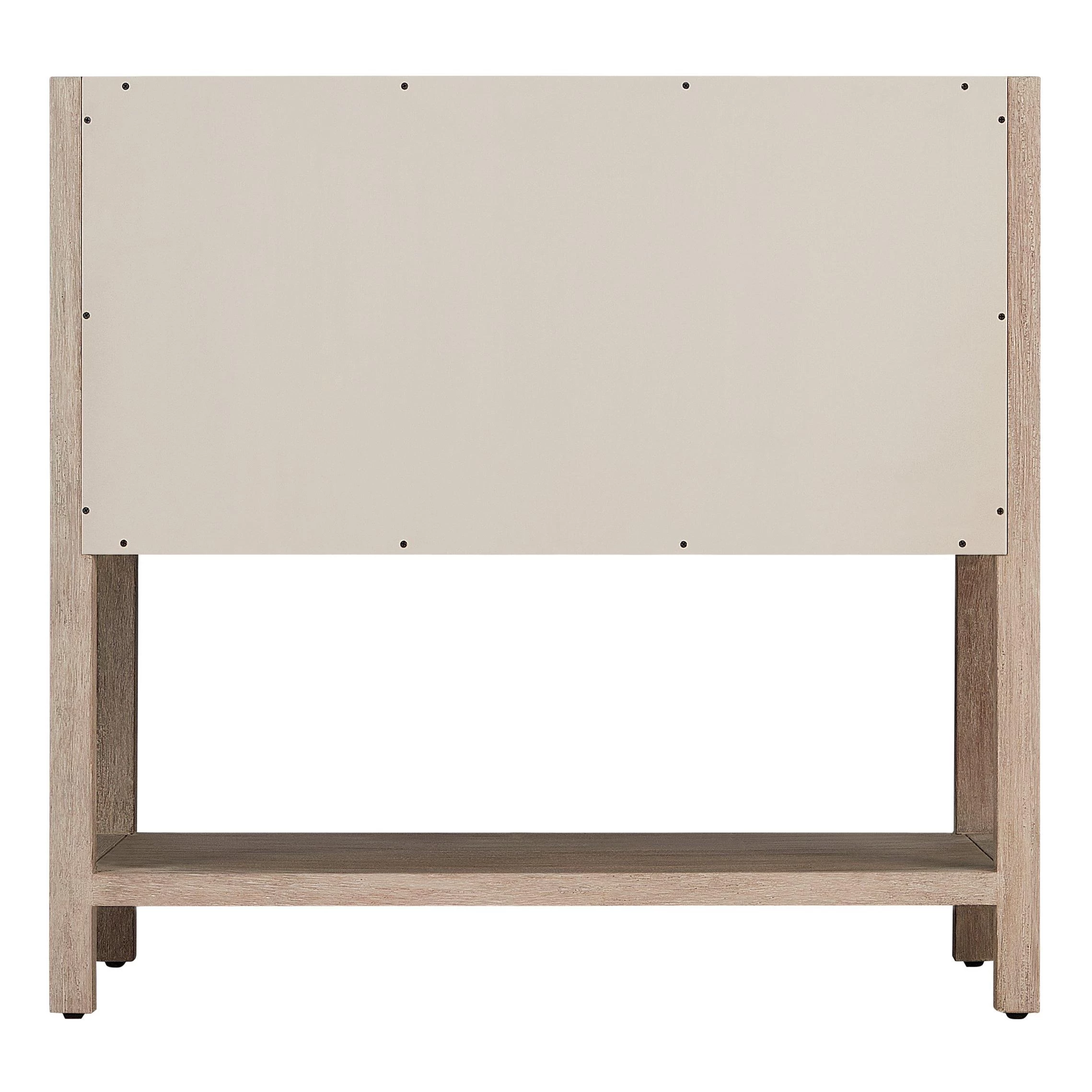 36" Robertson Console Vanity With Rectangular Undermount Sink - Brushed White 7 36" Robertson Console Vanity With Rectangular Undermount Sink - Brushed White - Image 7