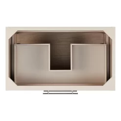 36" Robertson Console Vanity With Rectangular Undermount Sink - Brushed White 17 36" Robertson Console Vanity With Rectangular Undermount Sink - Brushed White -Home-Bathroom 484772 robertson vanity brushed white 36 top MV80