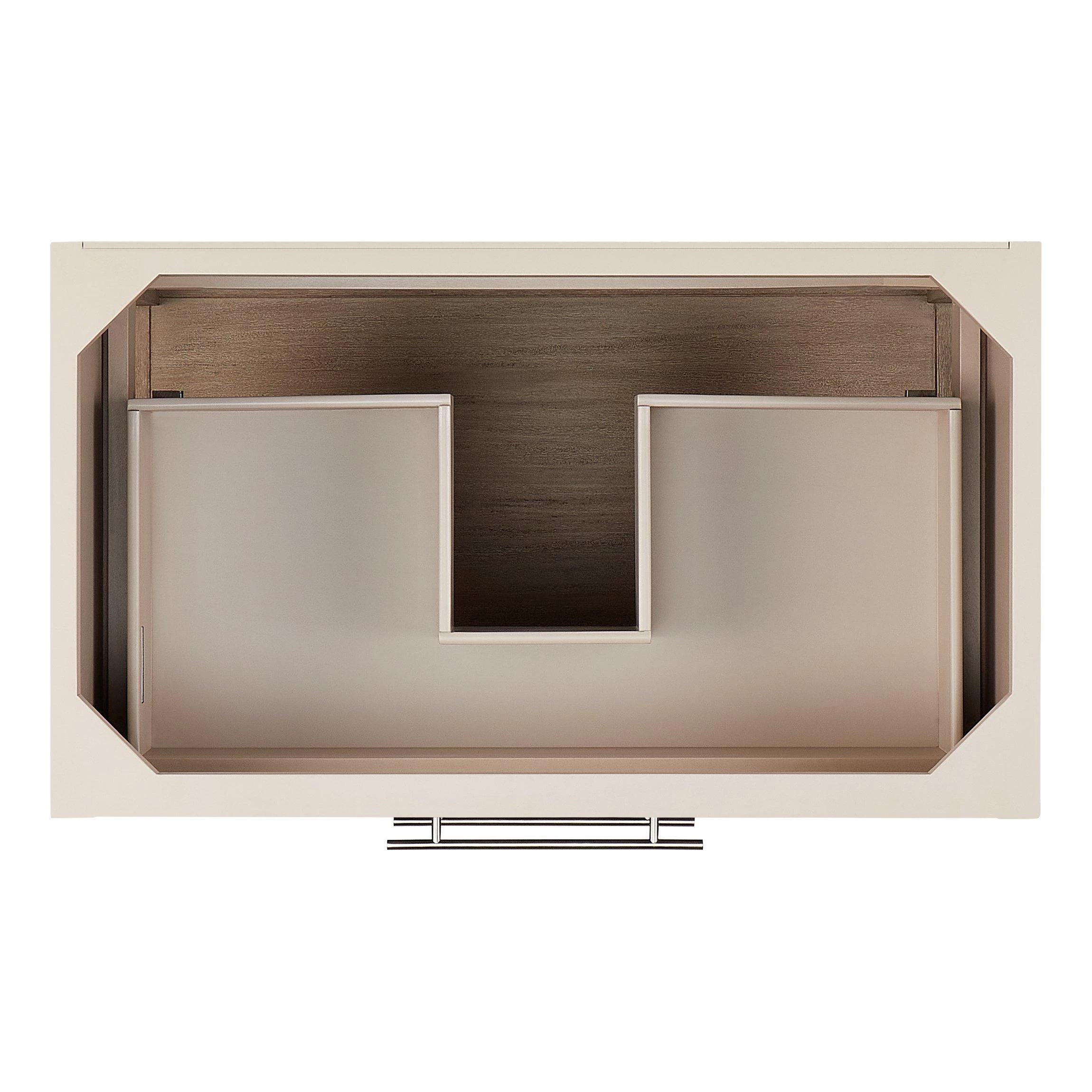 36" Robertson Console Vanity With Rectangular Undermount Sink - Brushed White 6 36" Robertson Console Vanity With Rectangular Undermount Sink - Brushed White - Image 6