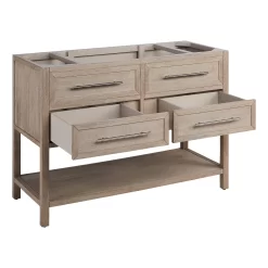 48" Robertson Console Vanity With Undermount Sink - Brushed White 14 48" Robertson Console Vanity With Undermount Sink - Brushed White -Home-Bathroom 484773 robertson vanity brushed white 48 open MV70 2 scaled