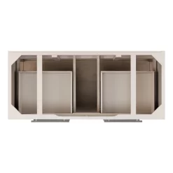 48" Robertson Console Vanity Cabinet - Brushed White - Vanity Cabinet Only -Home-Bathroom 484773 robertson vanity brushed white 48 top MV80 1 scaled