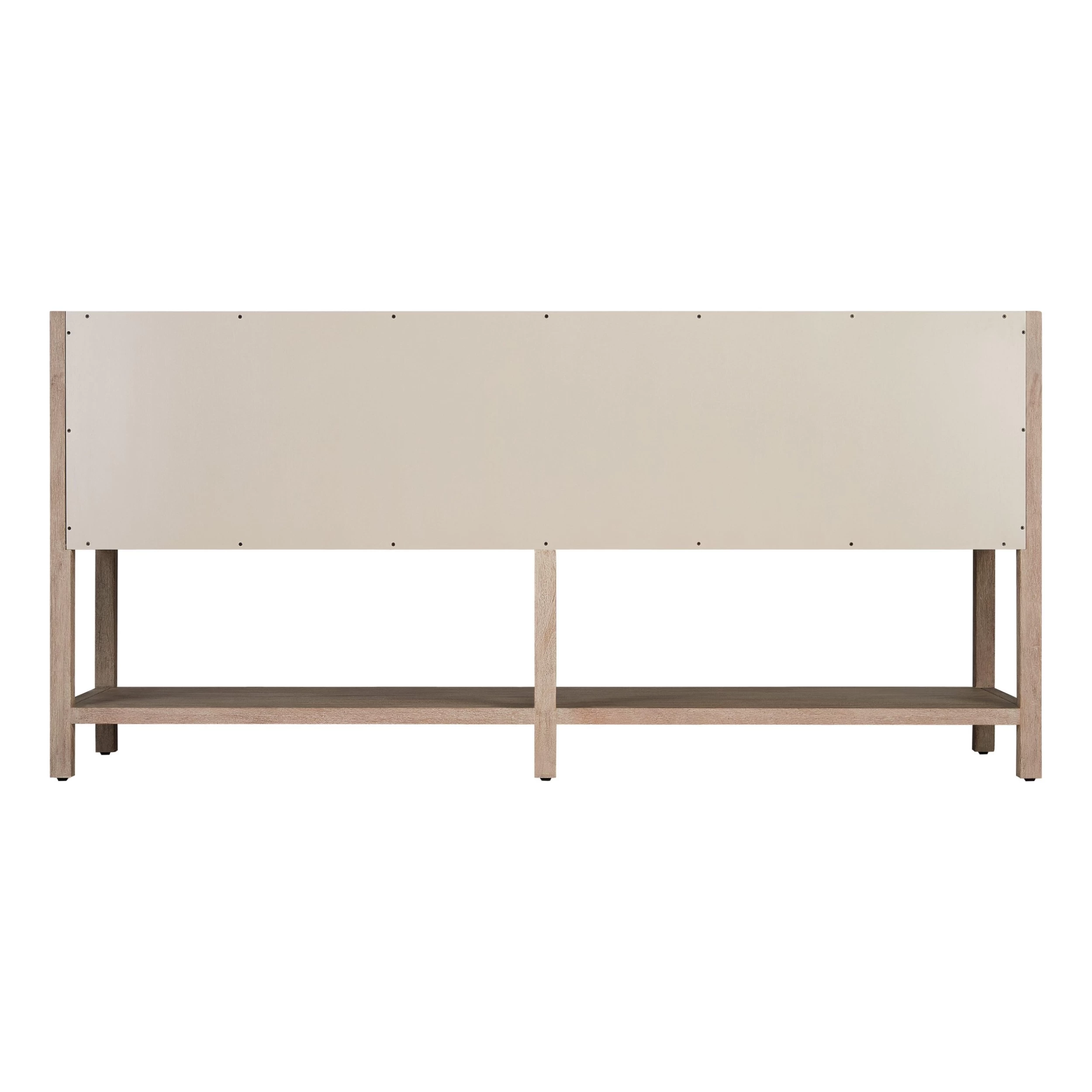 72" Robertson Console Vanity With Rectangular Undermount Sinks - Brushed White 7 72" Robertson Console Vanity With Rectangular Undermount Sinks - Brushed White - Image 7