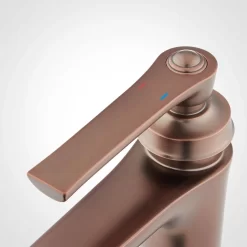 Cooper Single-Hole Bathroom Faucet -Home-Bathroom 494990 single hole bathroom faucet oil rubbed bronze handle detail