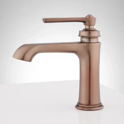 Cooper Single-Hole Bathroom Faucet -Home-Bathroom 494990 single hole bathroom faucet oil rubbed bronze side