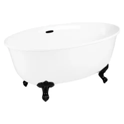59" Watters Acrylic Clawfoot Tub - Imperial Feet -Home-Bathroom 496493 acrylic clawfoot tub end matte black feet