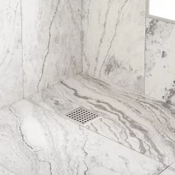 Werner Square Shower Drain With Drain Flange