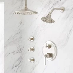 Cooper Pressure Balance Shower System With Rainfall Shower, Wall Shower & 3 Body Sprays