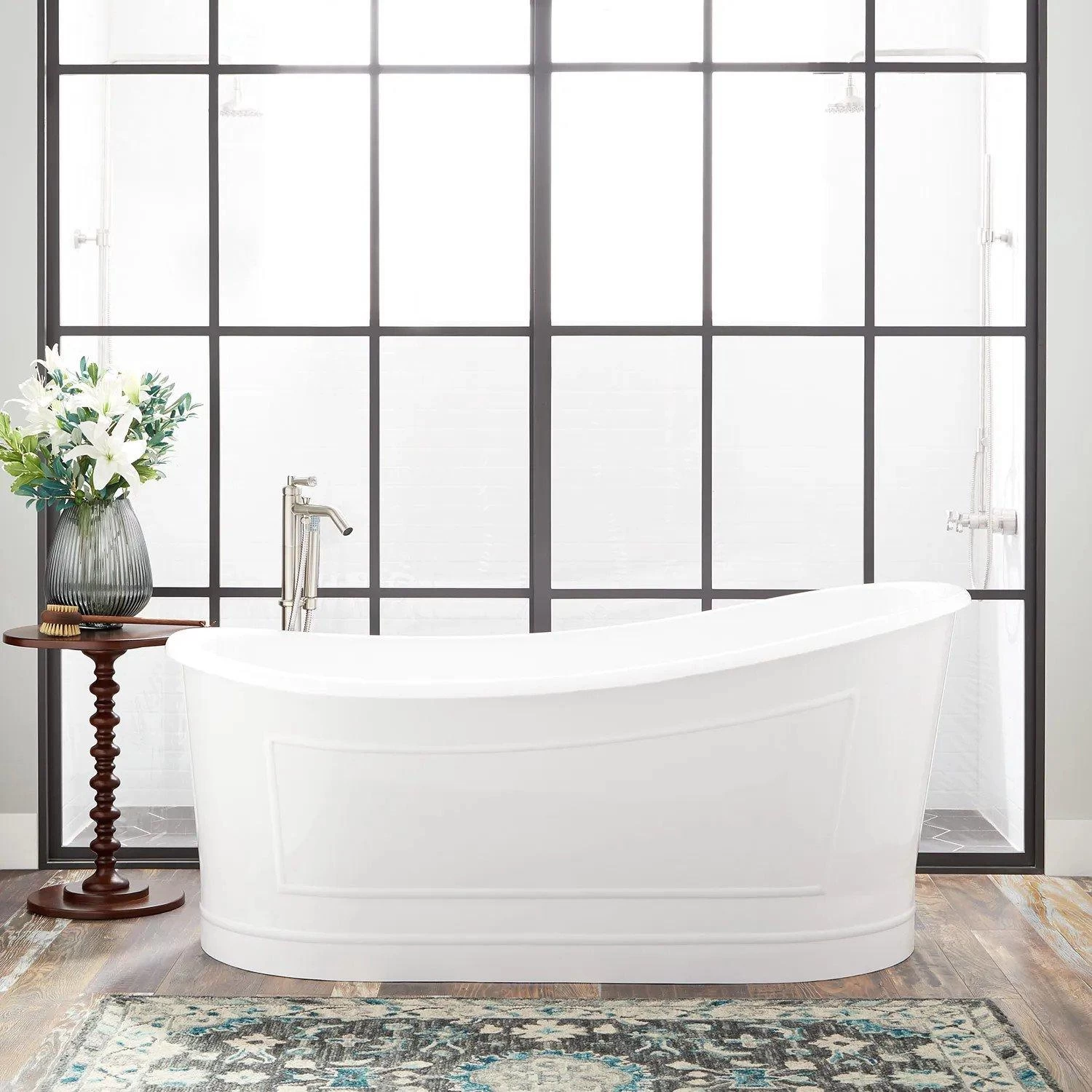 66" Royston Acrylic Freestanding Slipper Tub 1 66" Royston Acrylic Freestanding Slipper Tub