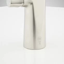 Luna Single-Hole Vessel Faucet With Pop-Up Drain -Home-Bathroom 506885 vessel bathroom faucet brushed nickel branding