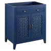 30" Thorton Mahogany Vanity - Navy Blue - Vanity Cabinet Only
