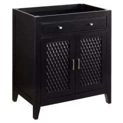 30" Thorton Mahogany Vanity - Black - Vanity Cabinet Only