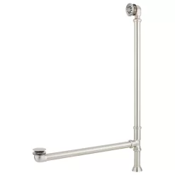 61" Bellbrook Cast Iron Clawfoot Slipper Tub - Tap Deck No Holes - Lion Paw Feet -Home-Bathroom 510721 pop up tub drain brushed nickel 3
