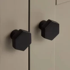 30" Radke Mahogany Vanity - Shoreline Gray - Vanity Cabinet Only -Home-Bathroom 518785 30 vanity cabinet grey black hardware knob